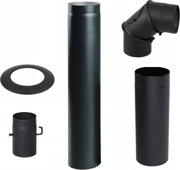 TopStoc ZESTAW RUR PRZYŁĄCZENIOWYCH DO KOMINKA fi 130