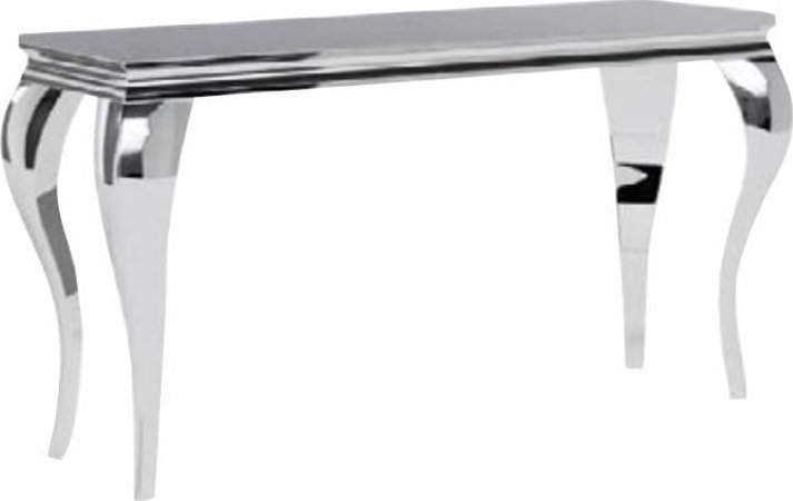 Signal Konsolka szklana PRINCE C 120x40 czarny/chrom