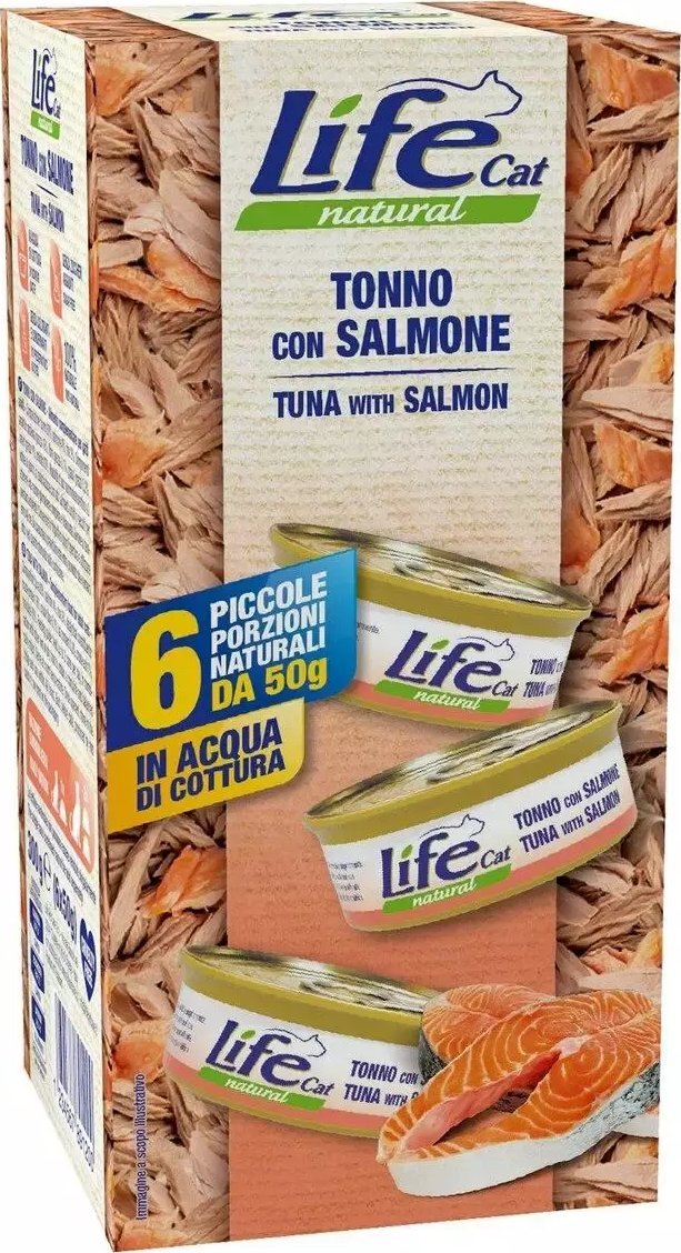 Life Pet Care Life Cat Karma Dla Kota Tuńczyk Łosoś 6x50g