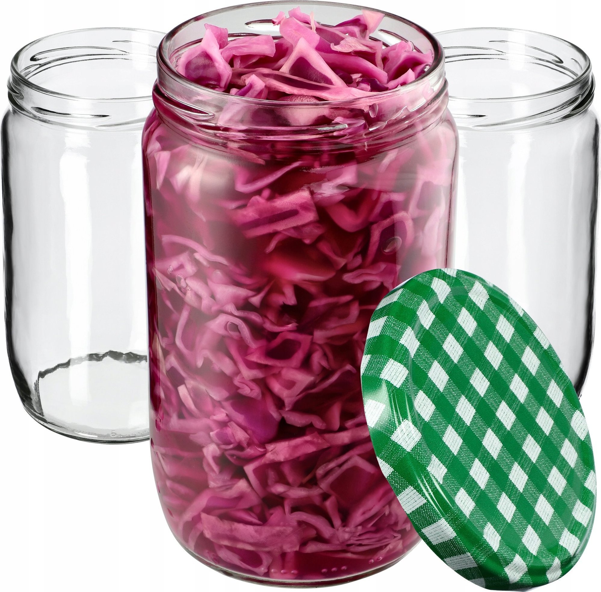 Kadax 64x Słoik Szklany 720ml Na Przetwory Zakrętki fi82