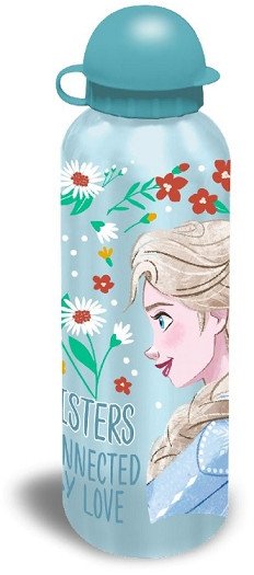 Butelka aluminiowa / bidon / korek niekapek / Kraina Lodu Frozen niebieska