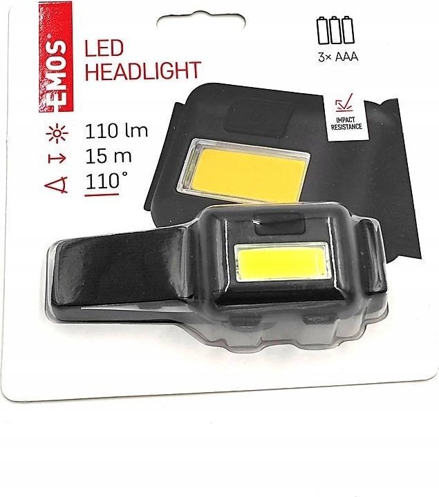 Latarka czołowa Emos LATARKA CZOŁOWA 1W COB