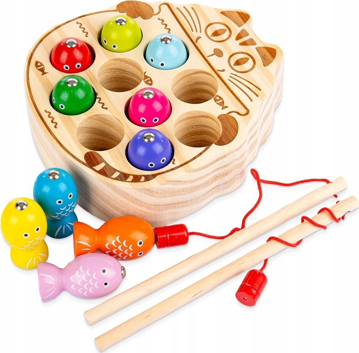 Qulki ZŁAP ROBACZKA ROBAKA GRA MAGNETYCZNA MONTESSORI