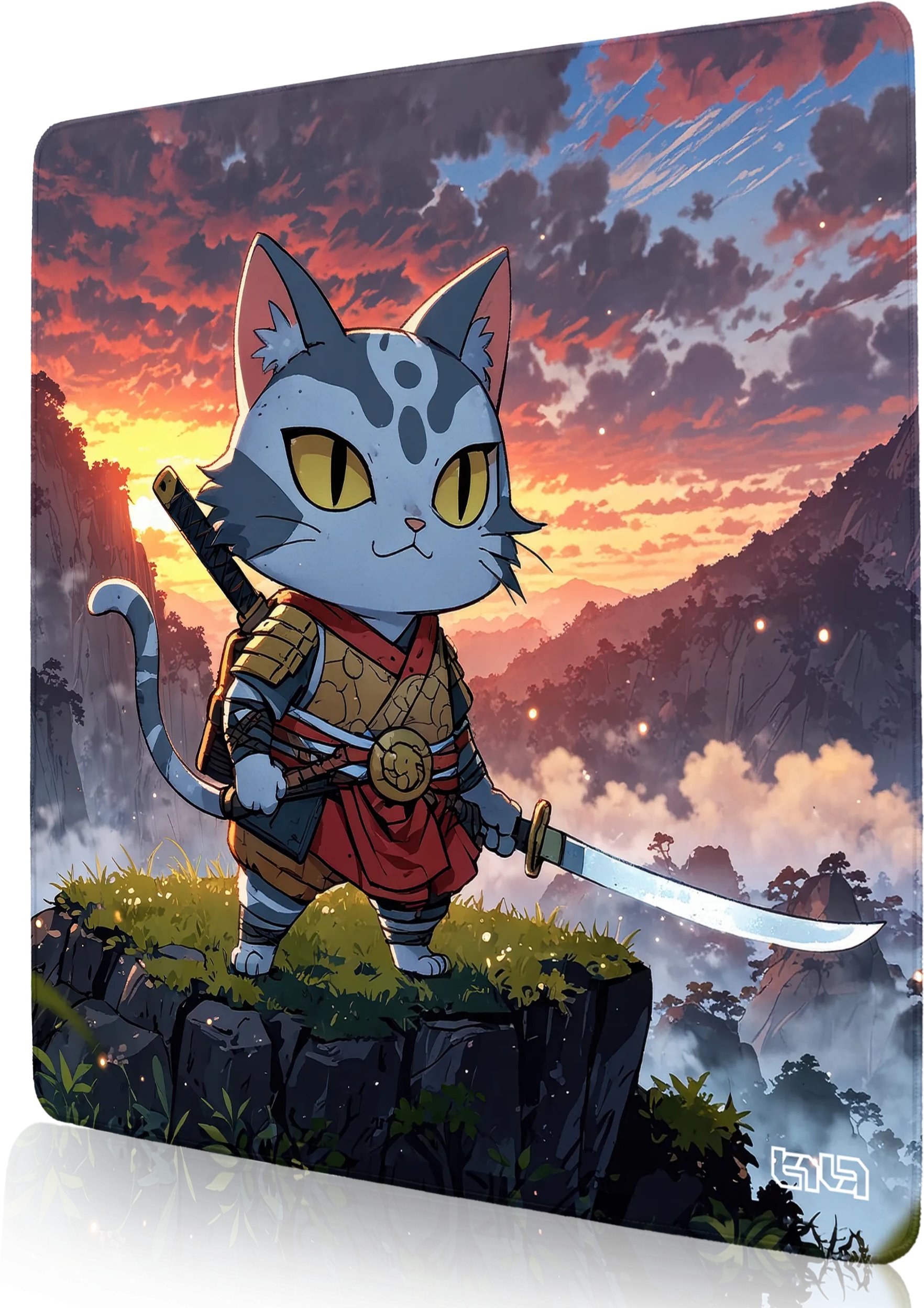 PODKŁADKA POD MYSZKĘ XXL Futrzasty Szogun 50x50 TILT XL Dla gracza