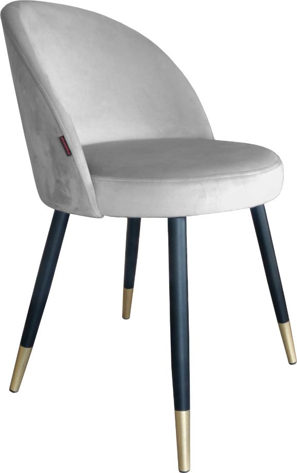 Atos Krzesło TANEW VELVET GOLD jasno szare nowoczesne ATOS