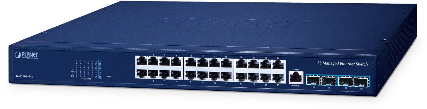 Planet 24-Port Managed Switch GS-6311-24T4X