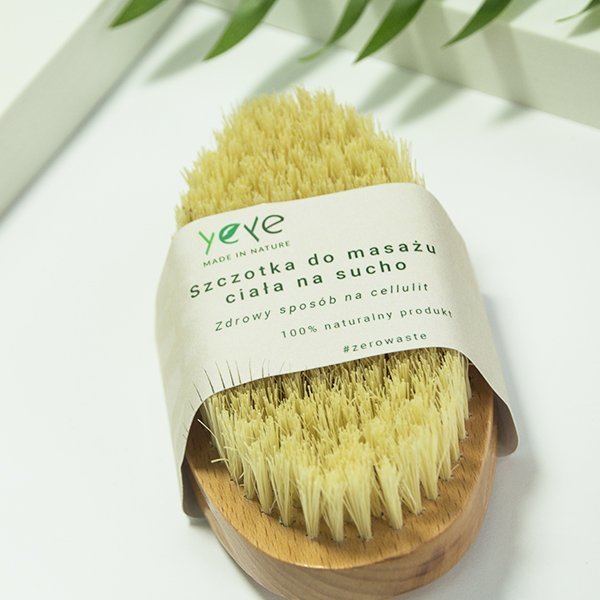 Triton Szczotka drewniana do masażu na sucho YEYE