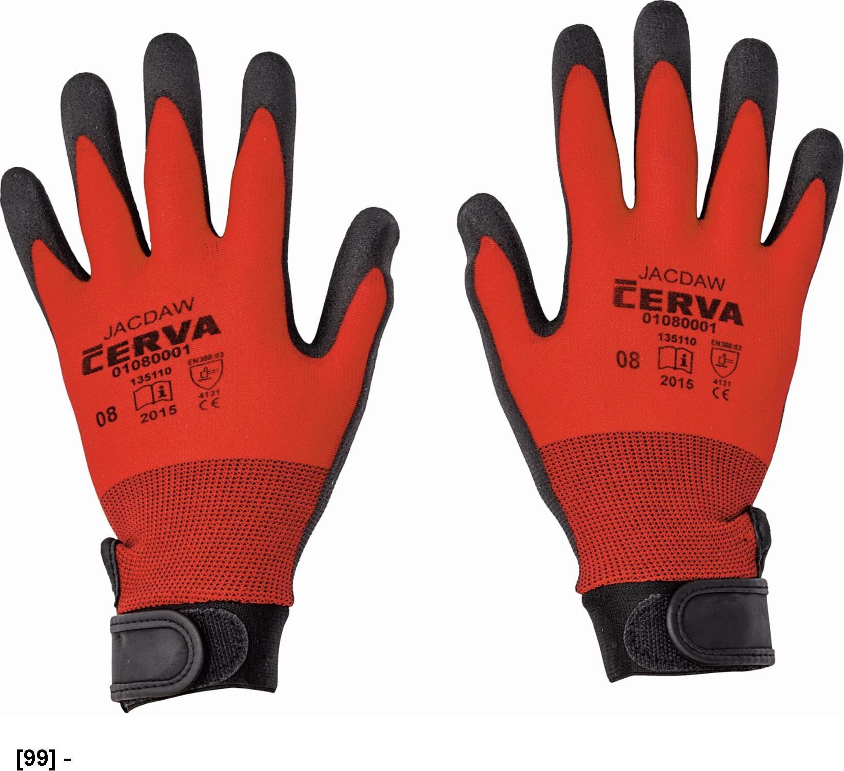 CERVA JACDAW - rękawice mechaniczne powlekane 7