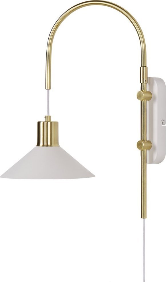 Kinkiet Beliani Lampa ścienna metalowa biała SISSA