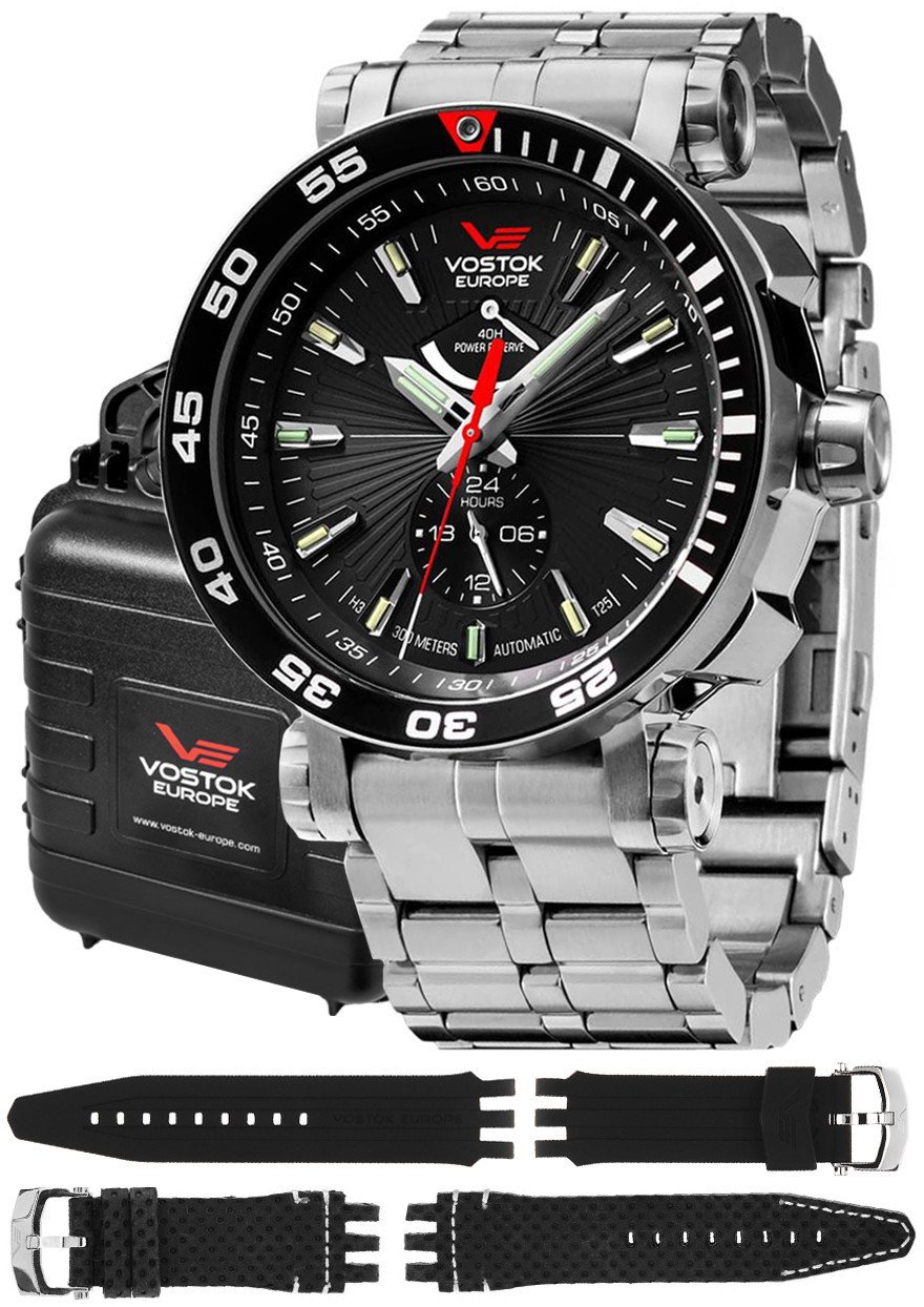 Zegarek męski Vostok Europe YN84-575A538B srebrny