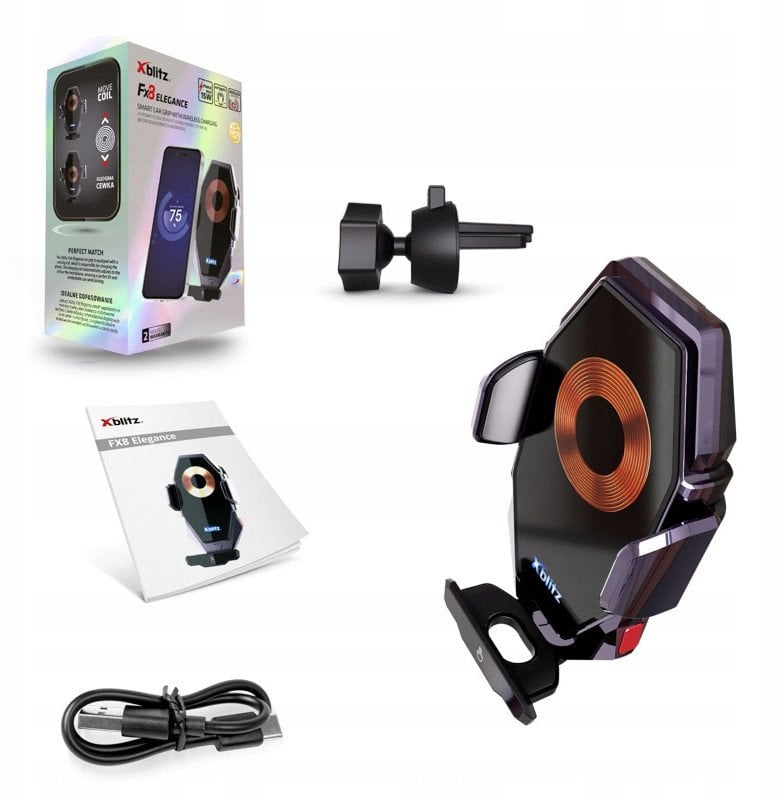 UCHWYT SAMOCHODOWY DO URZĄDZEŃ MOBILNYCH XB-FX8-ELEGANCE ZACISKOWY Xblitz