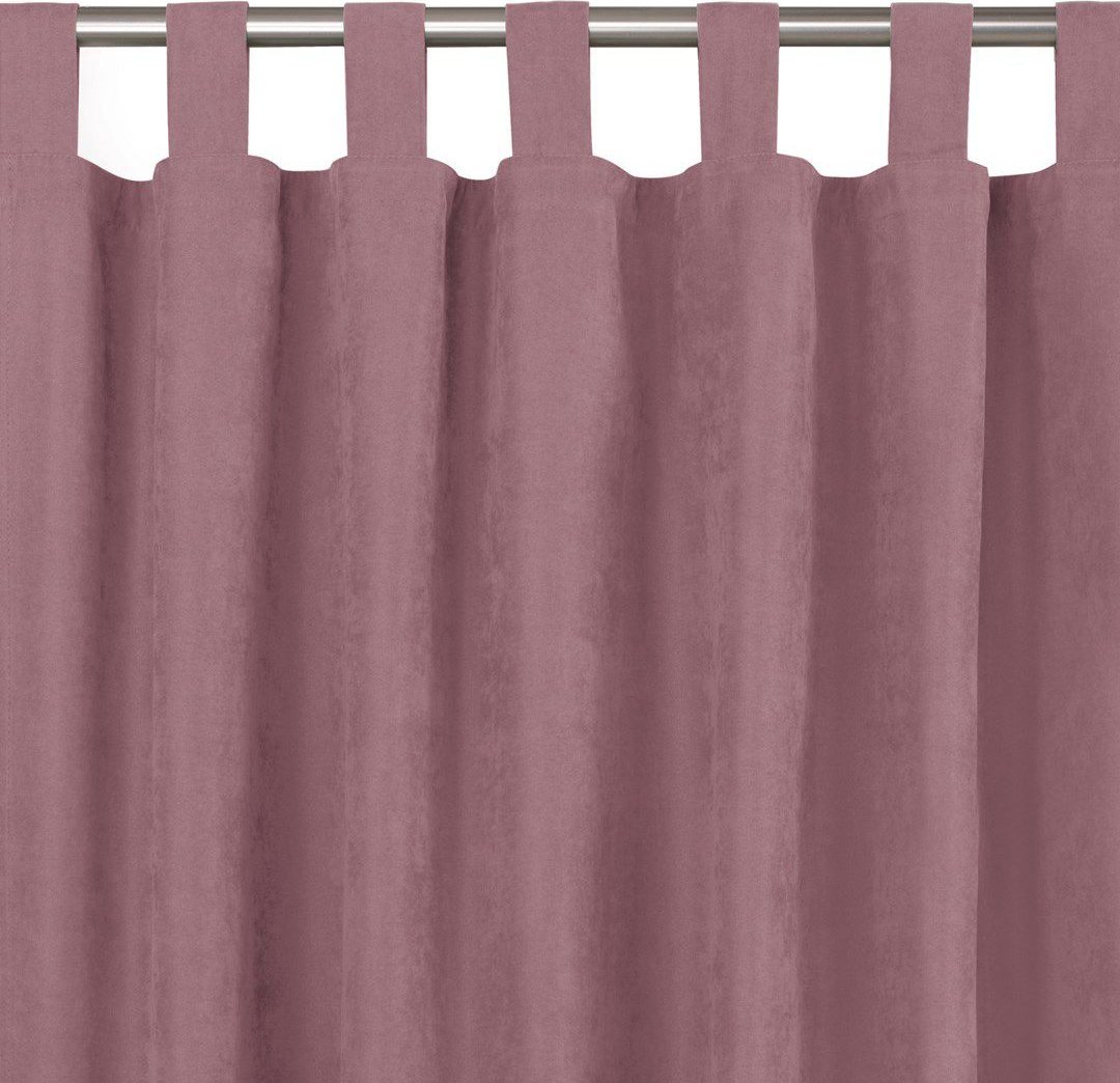 Homede Homede Zasłona MILANA szenilowa na szelkach 560x225 różowa