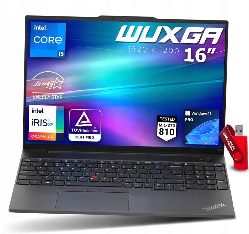 Laptop Lenovo Thinkpad E16 G1 i5-1335U 16GB 512GB SSD WUXGA IPS W11 STYLOWY