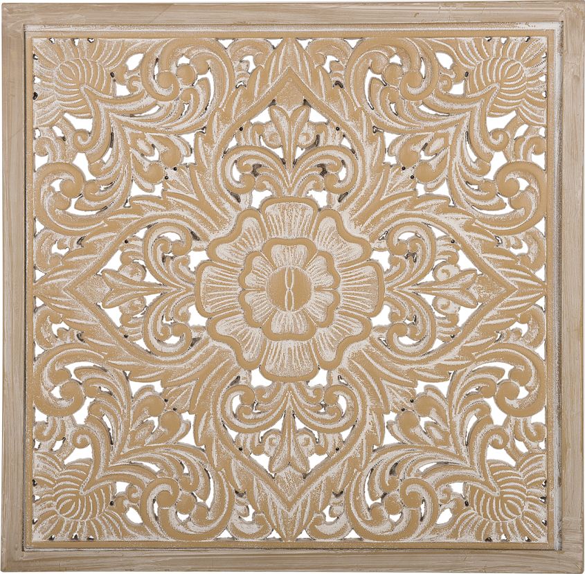 Beliani Dekoracja ścienna jasne drewno YONORA