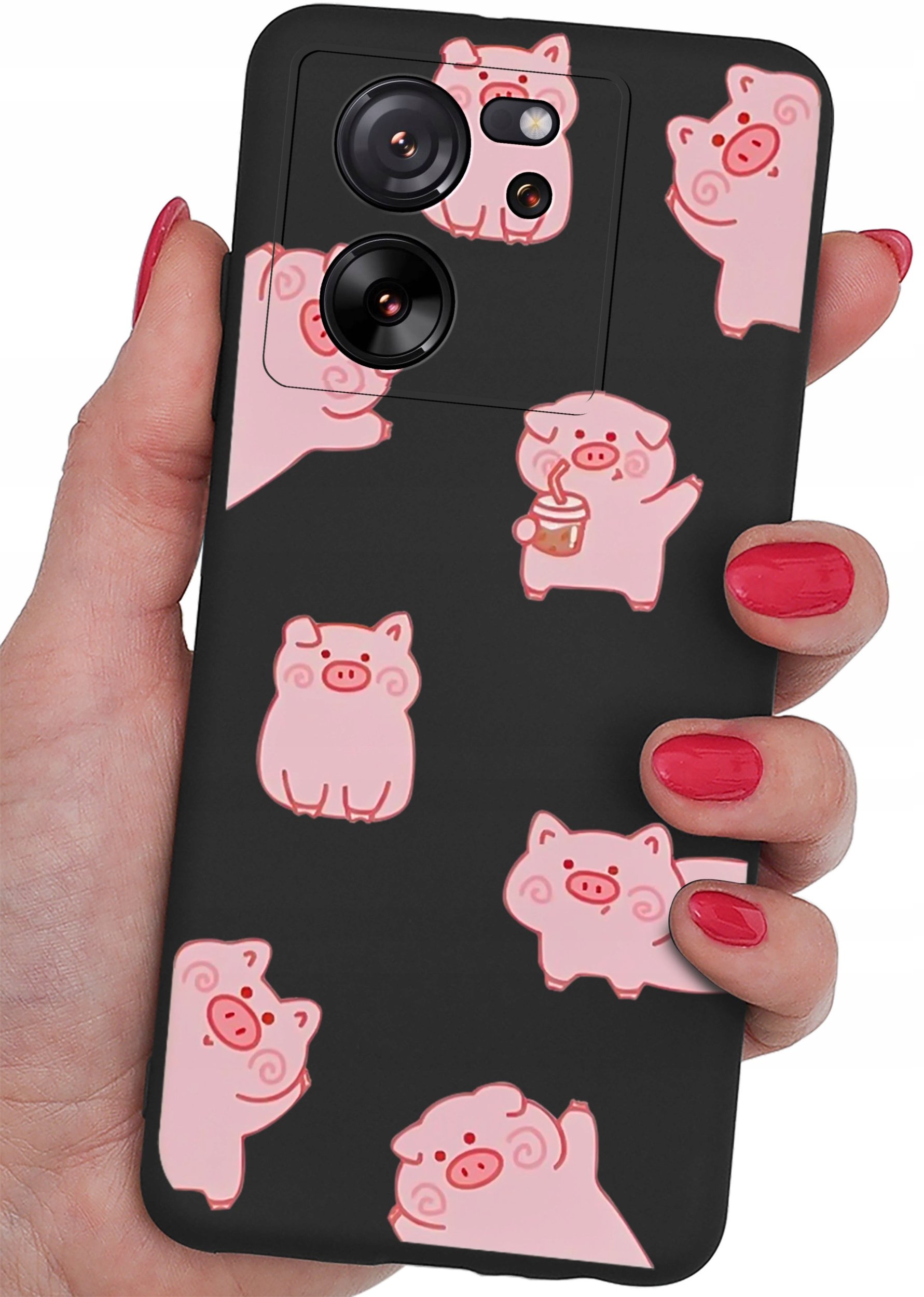 Etui do Xiaomi 13T | 13T Pro CASE WZORY MATT PLECKI + SZKŁO OCHRONNE 9H