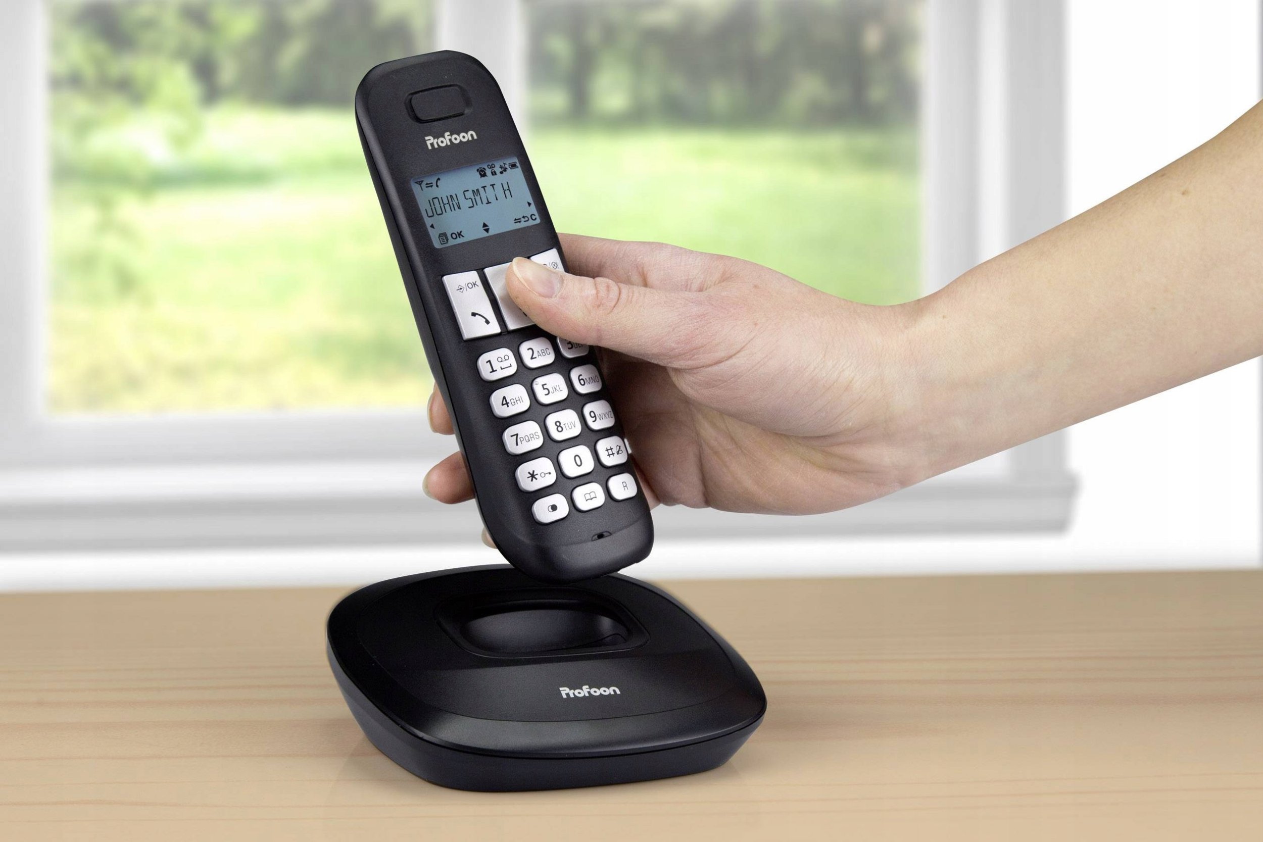 PROFOON PDX-1100 - DECT-Telefon mit 1 Mobilteil, schwarz