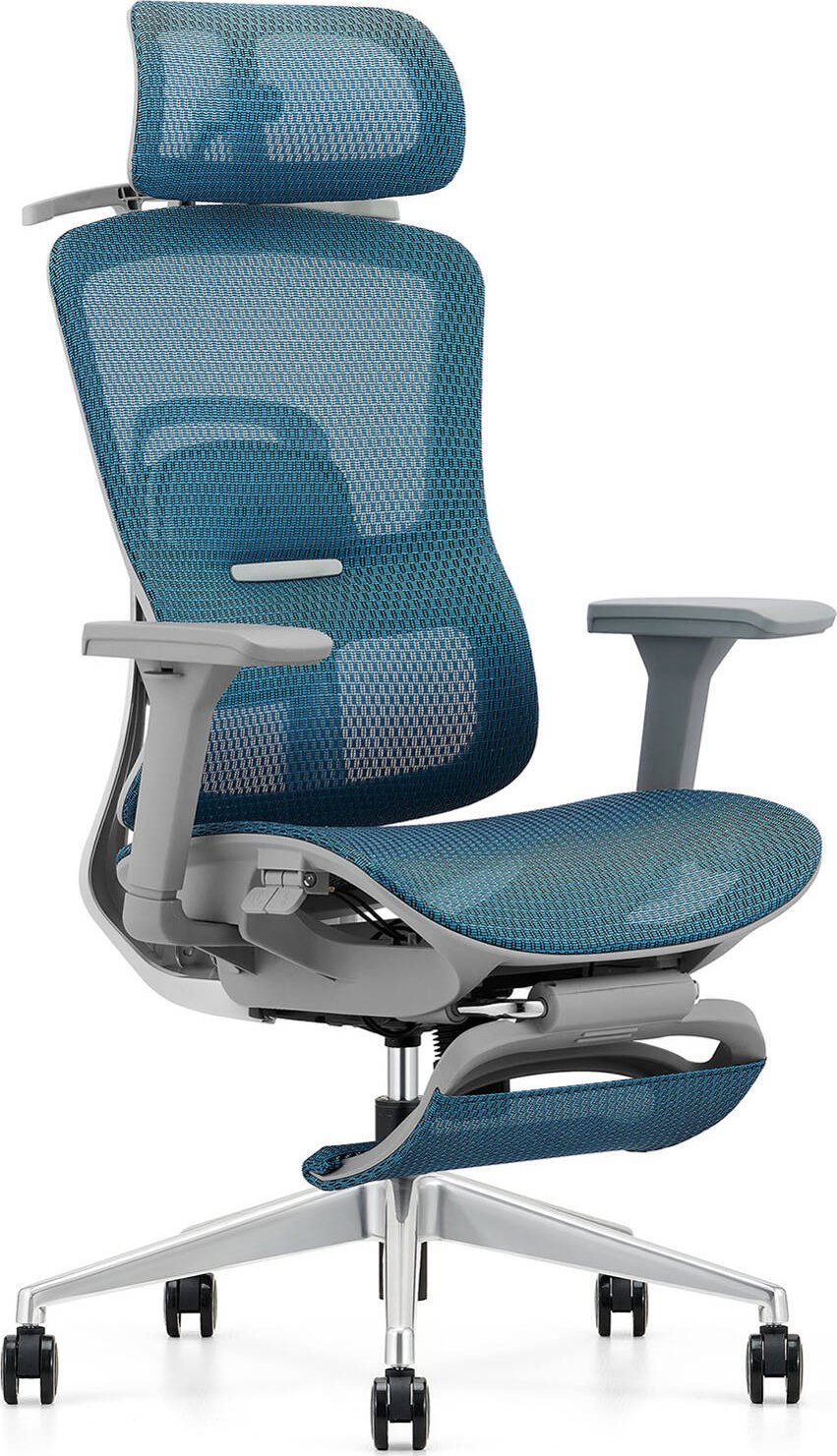 Krzesło biurowe Angel Homer Szaro-niebieskie