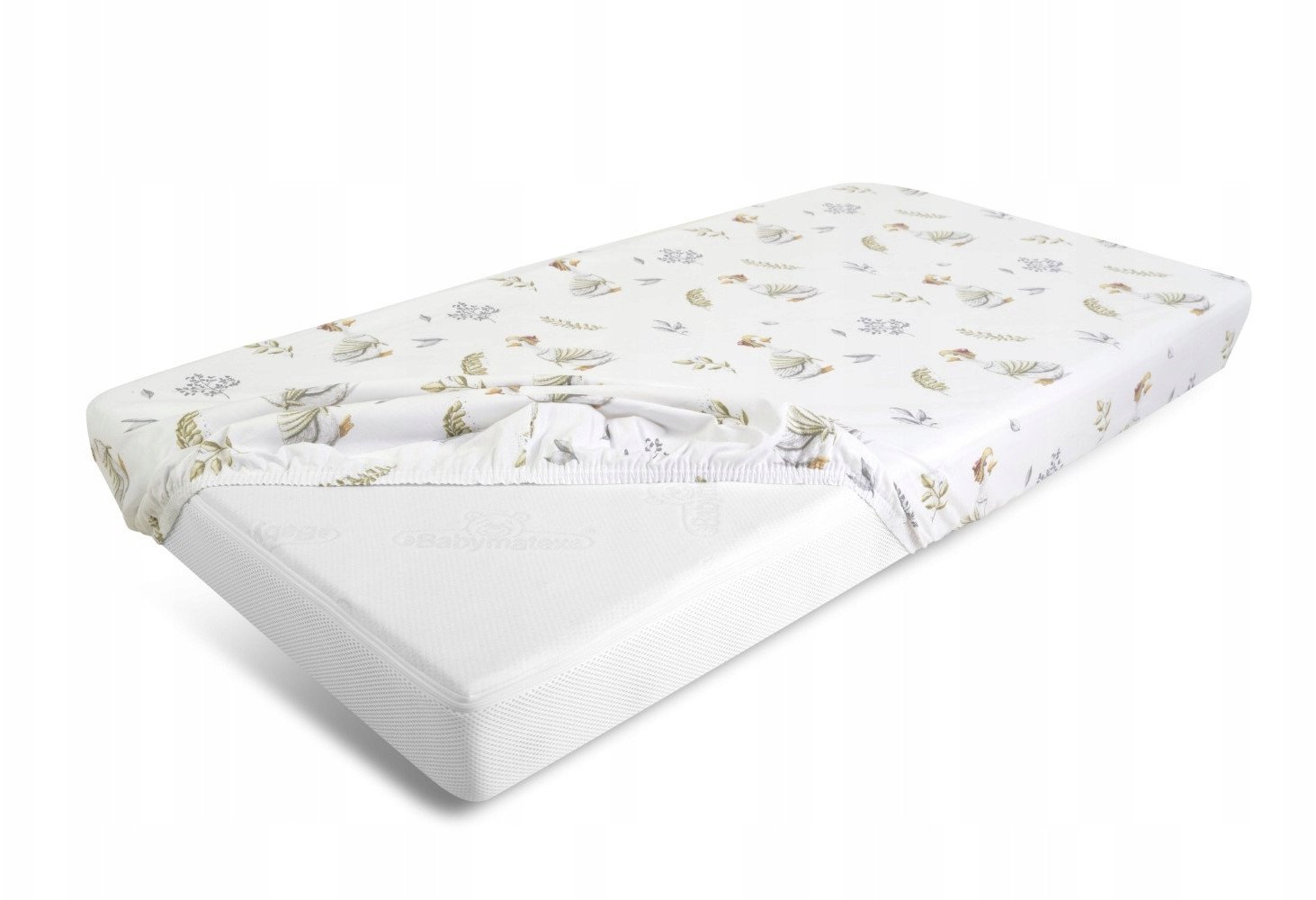 Prześc. BAWEŁNIANE druk z gumą 70x140x10