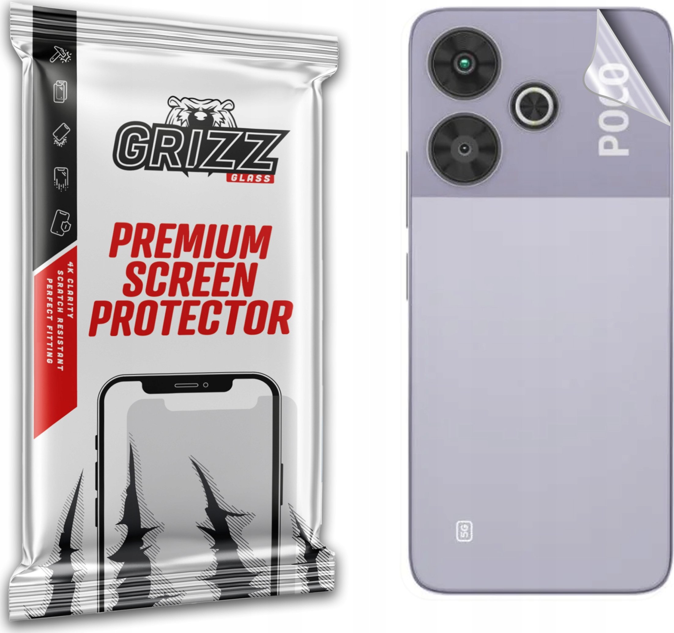 GrizzGlass Folia na tył GrizzGlass SatinSkin do Xiaomi POCO M6 Plus 5G