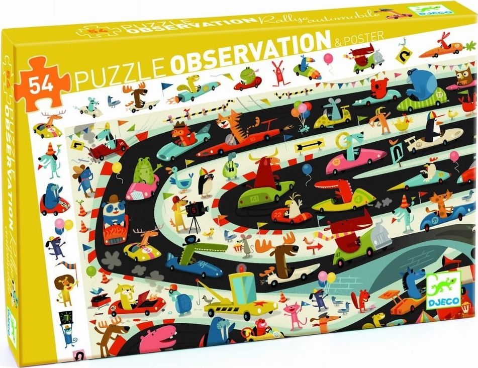 Djeco Rajd samochodowy Puzzle obserwacyjne