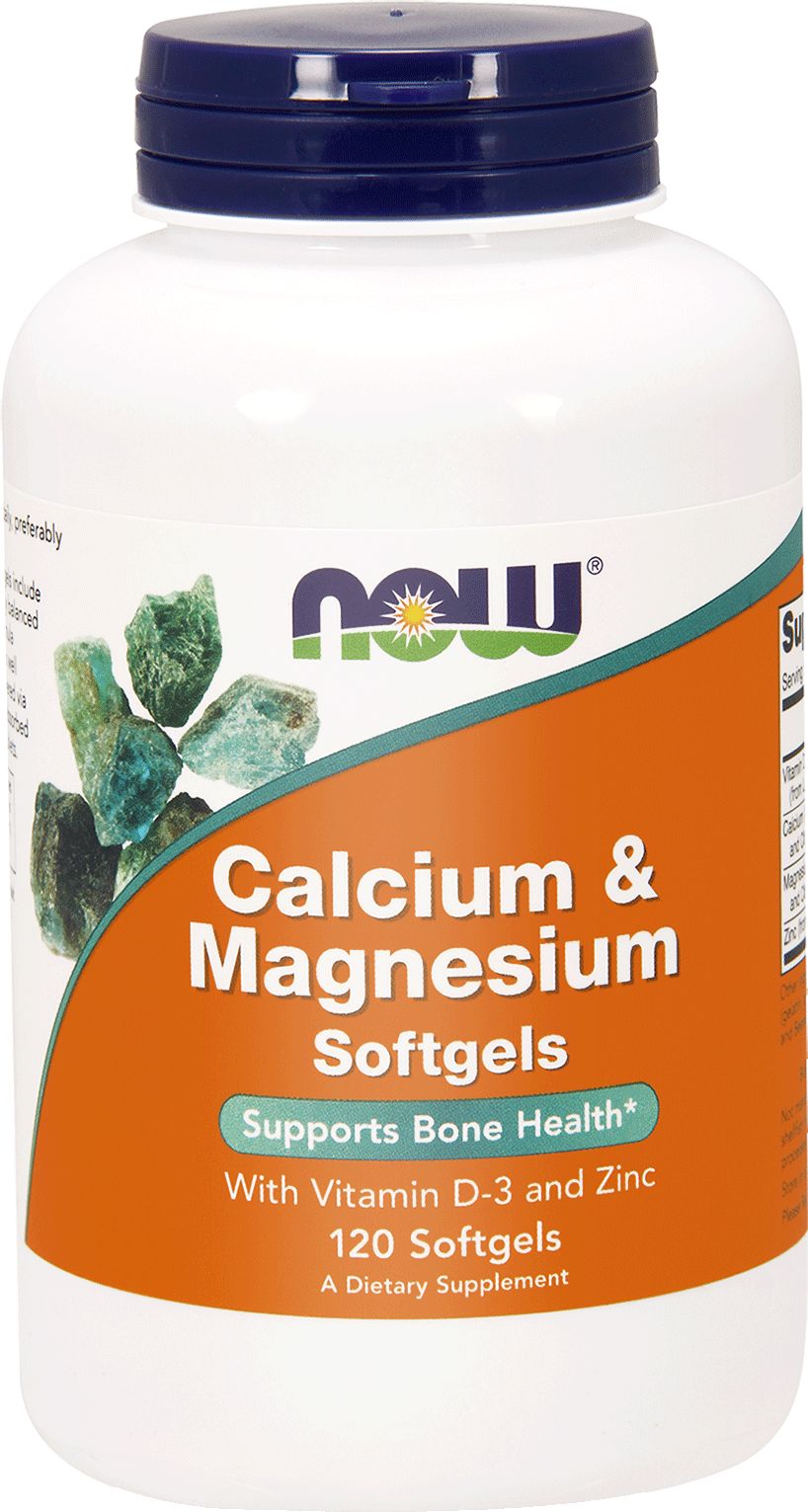 NOW Foods Calcium & magnesium z dodatkiem witaminy D 120 kapsułek