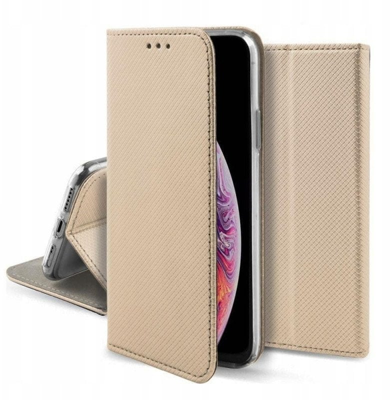 Kabura SMART CASE Book do MOTOROLA G86 5G złoty