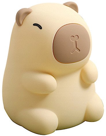 Kapibara - dziecięca silikonowa lampka nocna LED RGB (USB)