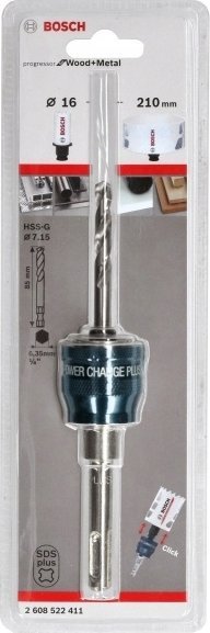 Bosch SDS plus adapter BOSCH Power Change Plus, with centering drill HSS-G O 7.15 x 85 mm, LOCK
