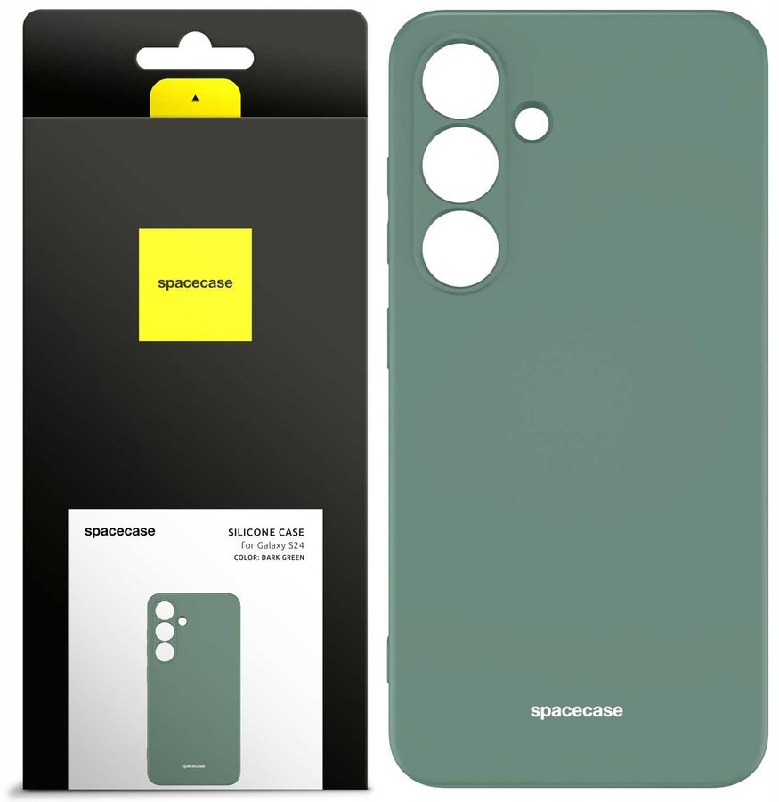 SpaceCase Etui Silicone Case Galaxy S24 dark green standard