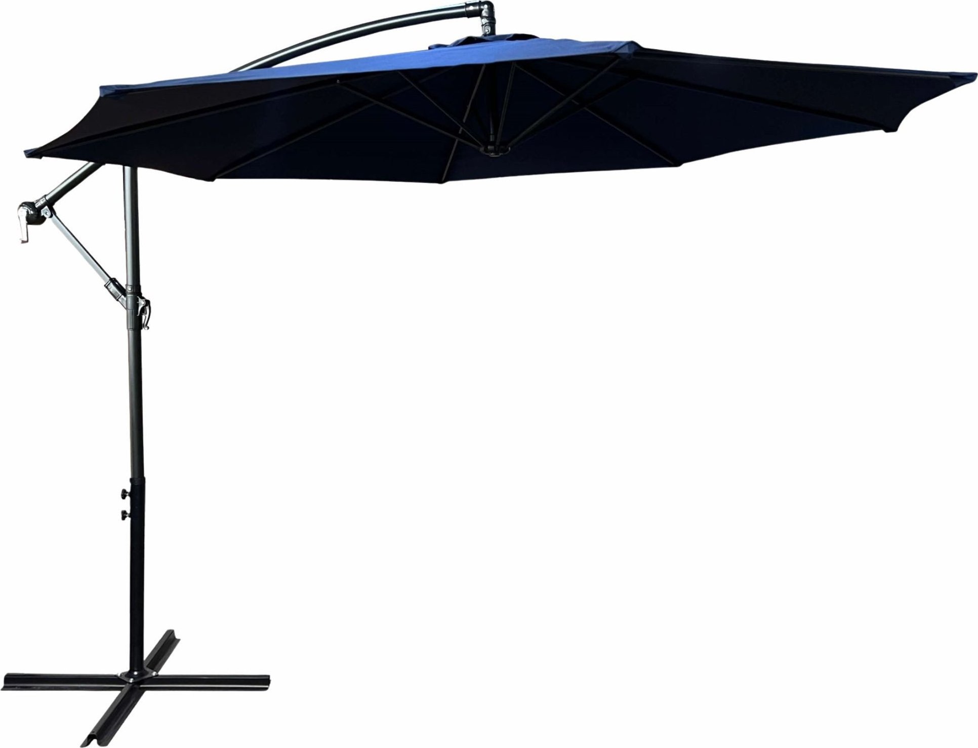 Fancy Garden Parasol ogrodowy ASTER 245x300x300 duży solidny z wysięgnikiem granatowy