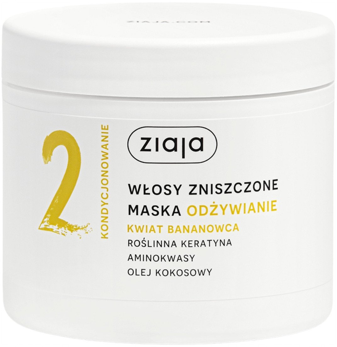 Ziaja Maska Odżywiająca Kwiat Bananowca 350ml