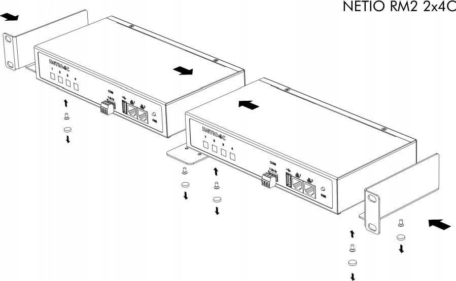 Netio KT NETIO Uchwyt RackMount RM2 2x4C