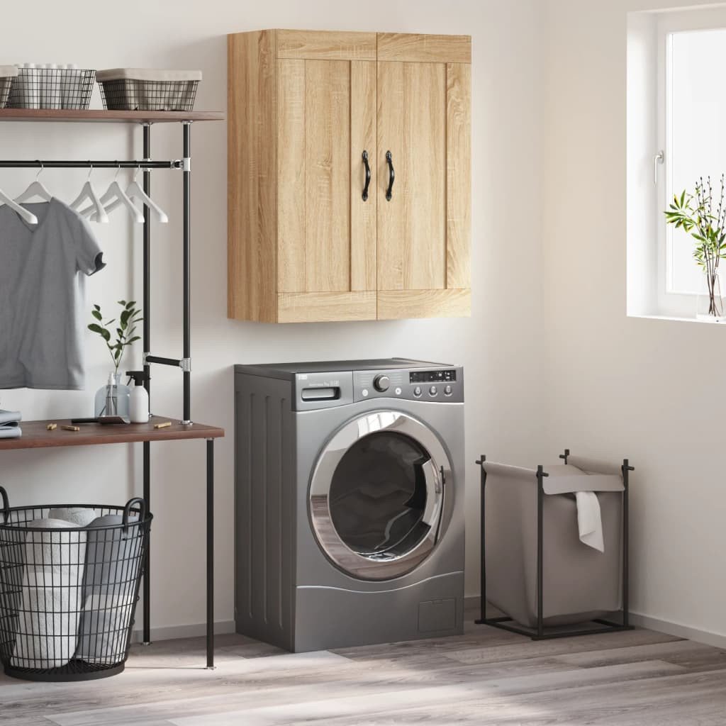 vidaXL Szafka wisząca, dąb sonoma, 69,5x34x90 cm