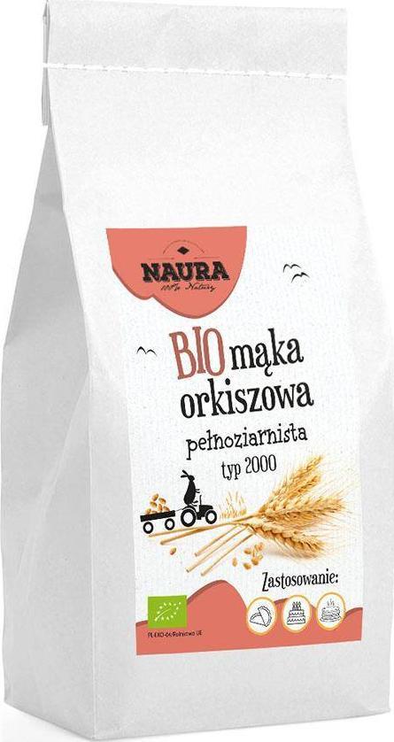 Naura Mąka orkiszowa pełnoziarnista typ 2000 BIO 1 kg