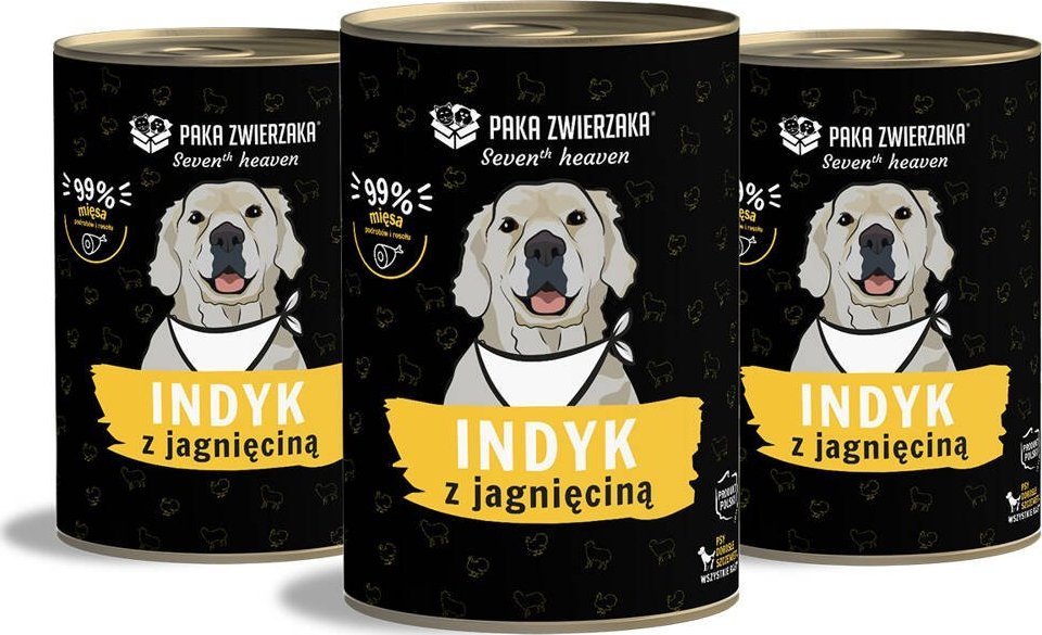 Paka Zwierzaka Paka Zwierzaka - Seventh heaven - Indyk z jagnięciną (turkey & lamb) 3x400g
