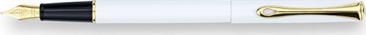Diplomat Pióro wieczne Traveller, F, białe/złote