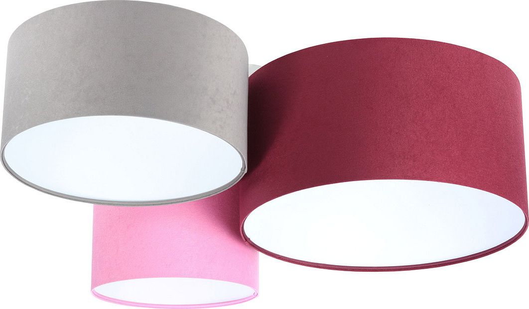 Lampa sufitowa Lumes Trójkolorowa plafoniada z białym wnętrzem abażura - EXX53-Novum