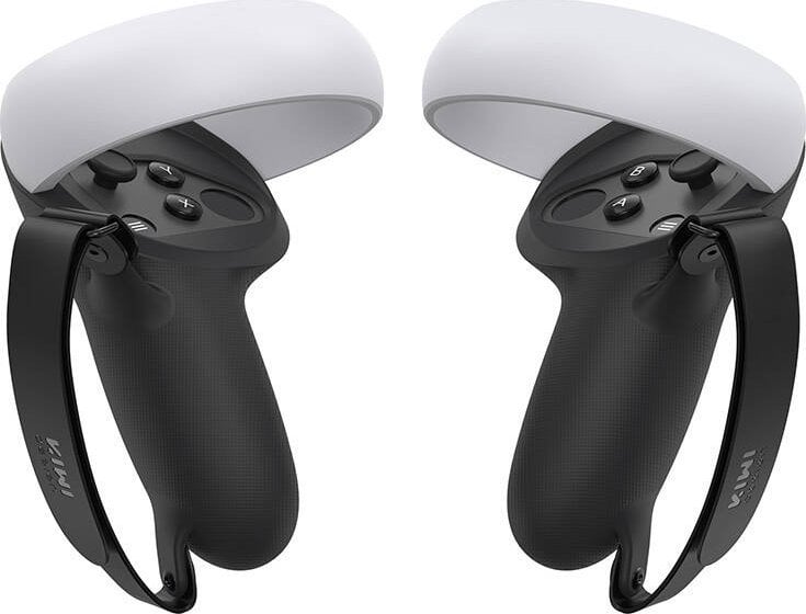 KIWI design Pokrowiec ochronny na kontrolery z uchwytem Kiwi Design Q1 PRO-2 for Meta Quest 2 Black