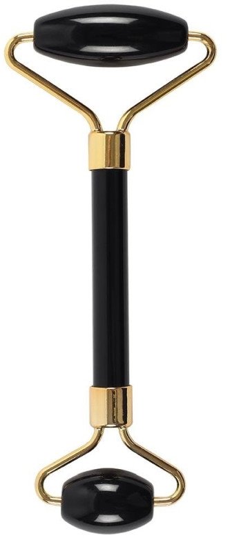 Masażer do twarzy podwójny - Czarny Obsydian