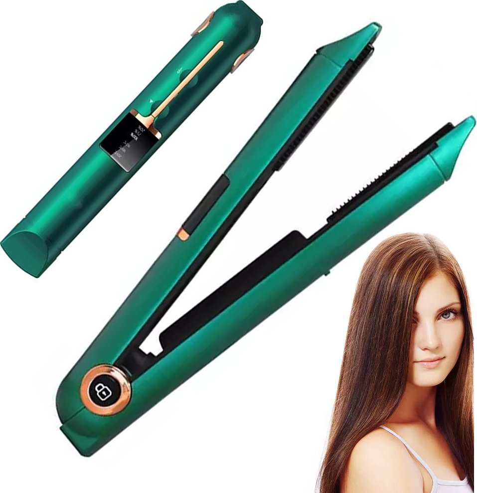 Prostownica Verk Prostownica do włosów ceramiczna lcd 2w1 regulacja temperatury power bank