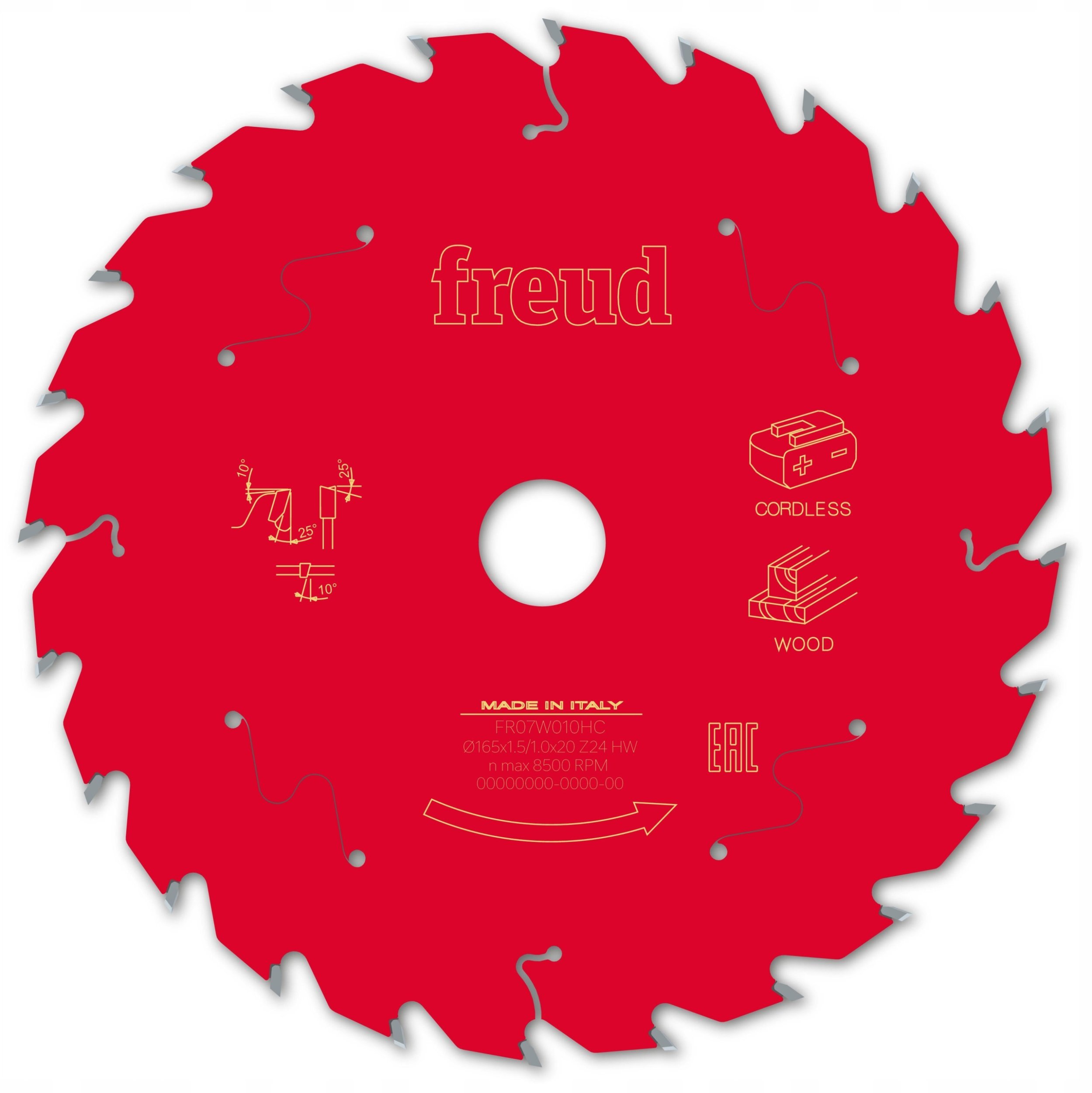 Tarcza Pil. FR07W010HC 165X1,5X20-24