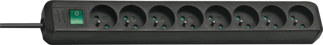 Listwa zasilająca Brennenstuhl Eco-Line 8 gniazd 3 m czarna (1159301018)