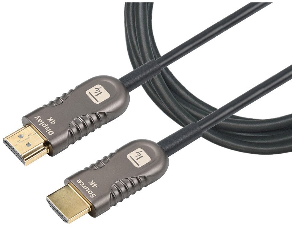 TECHLY HDMI 4K 60Hz AOC LWL Kabel 2xHDMI Stecker 19polig Laenge 70m Hohe Bestaendigkeit bei EMI und RFI