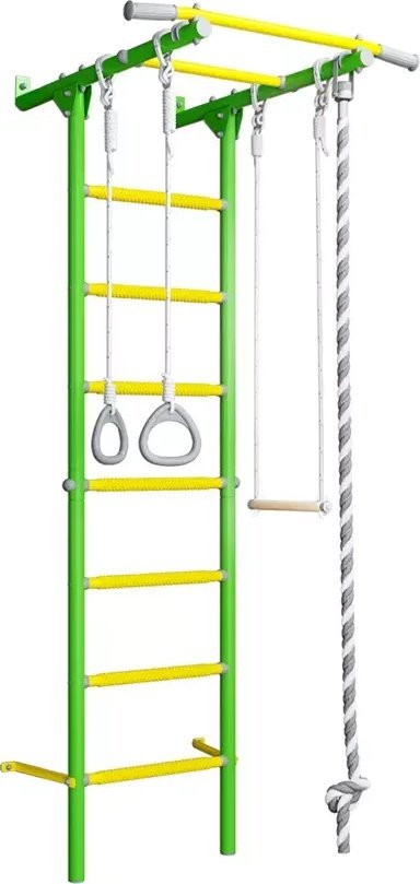 Małpiszon Drabinka gimnastyczna przyścienna Kometa Next 6 jasnozielona