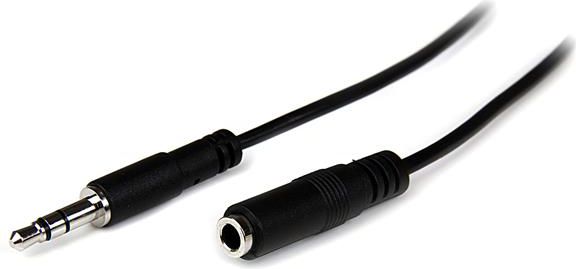 Kabel StarTech Jack 3.5mm - Jack 3.5mm 1m czarny (MU1MMFS)