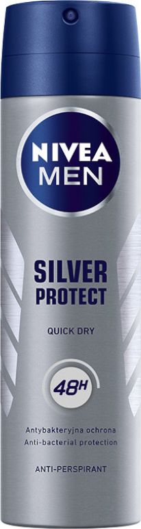 Nivea Dezodorant SILVER PROTECT DYNAMIC POWER spray męski 150ml
