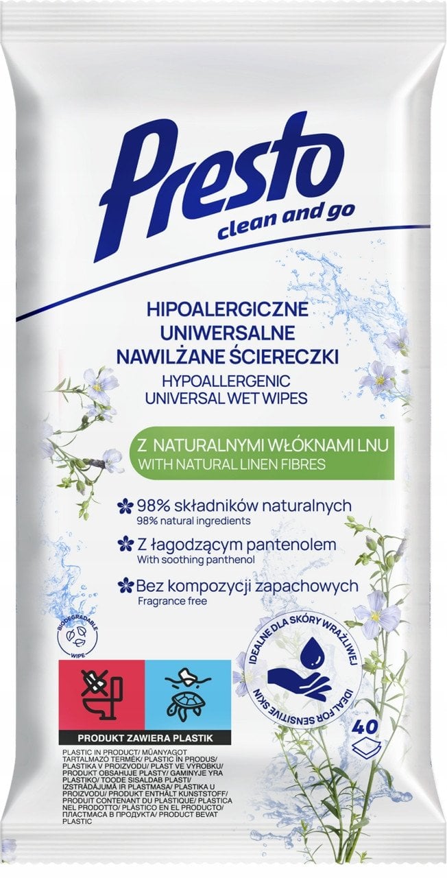 Mitras salvetes hipoalergiskas universalas 40 gab. 5900095035947