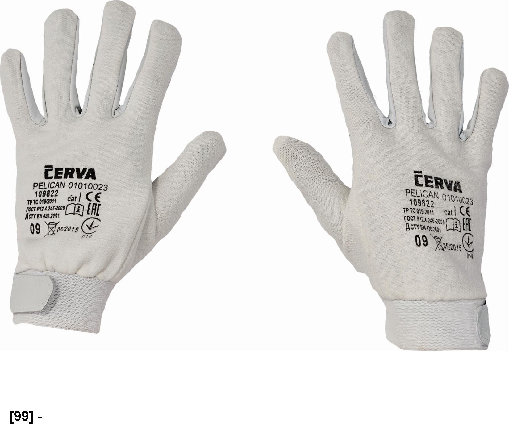 CERVA PELICAN - rękawice mechaniczne wzmacniane skórą 11