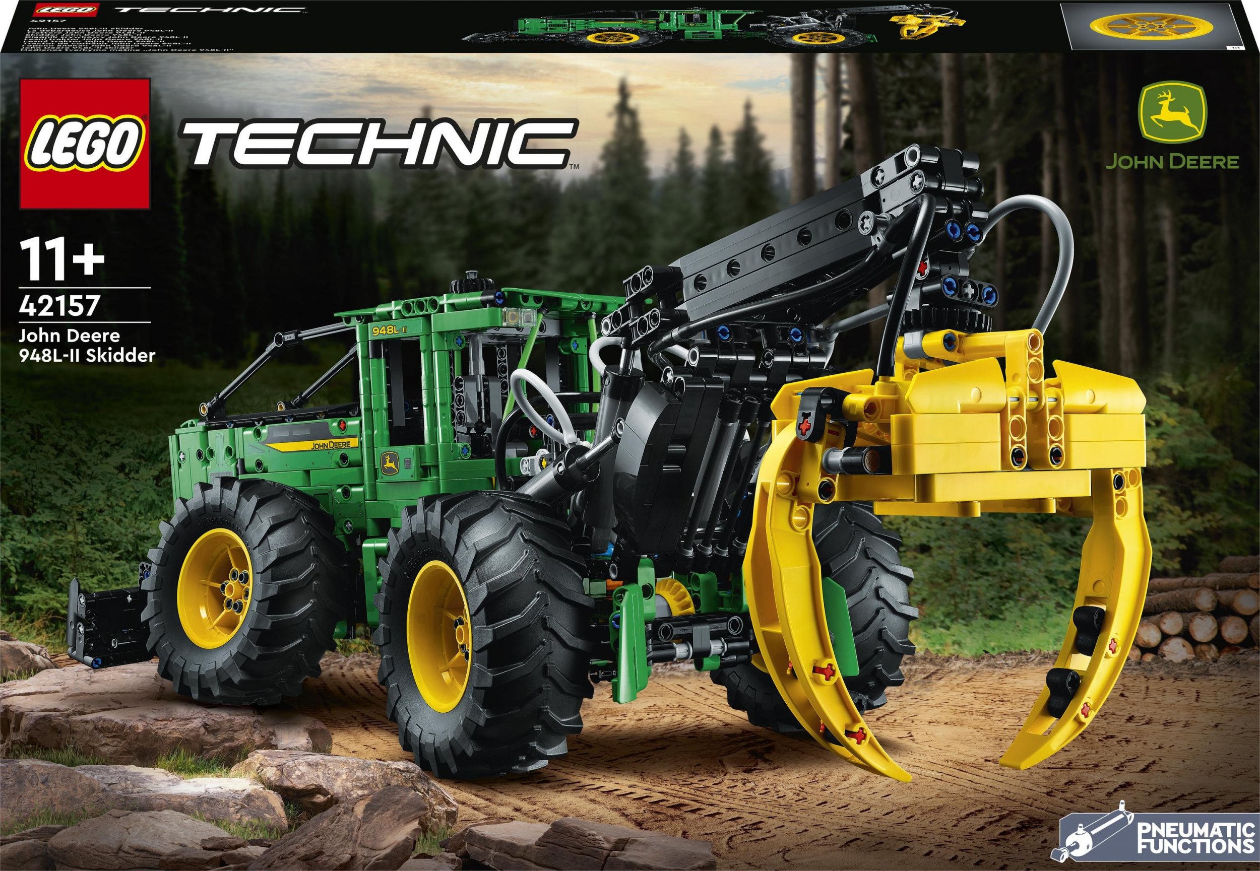 LEGO Technic Ciągnik zrywkowy John Deere 948L-II (42157)