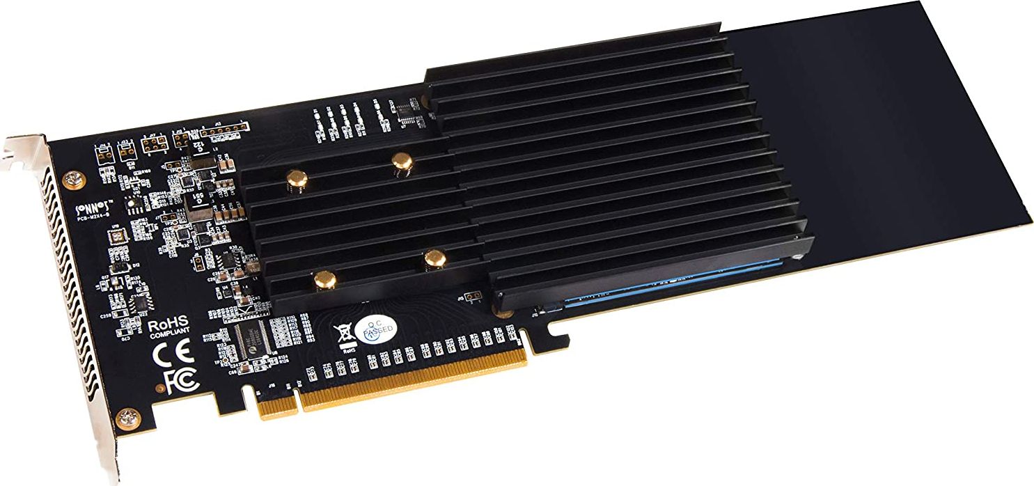 Kontroler Sonnet PCIe 3.0 x16 - 4x M.2 M-key M.2 4x4 Silent PCIe (SO-FUS-SSD-4X4-E3S)